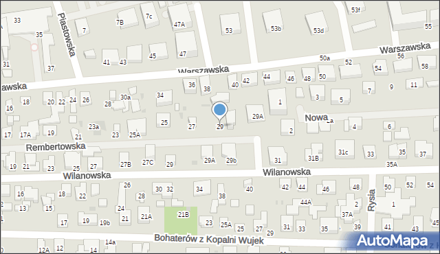 Warszawa, Rembertowska, 29, mapa Warszawy