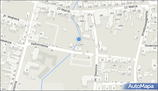 Wejherowo, Reformatów, 7A, mapa Wejherowo