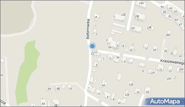 Wieliczka, Reformacka, 11, mapa Wieliczka