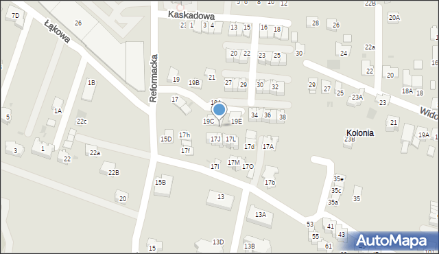 Wieliczka, Reformacka, 19D, mapa Wieliczka