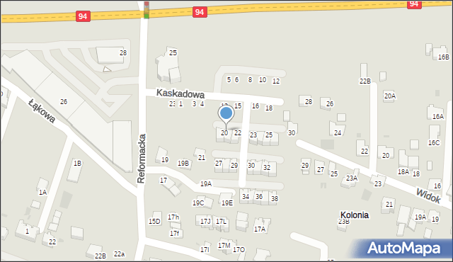 Wieliczka, Reformacka, 23T, mapa Wieliczka