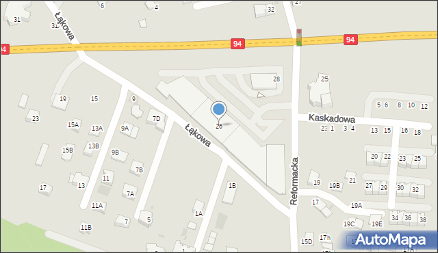 Wieliczka, Reformacka, 26, mapa Wieliczka