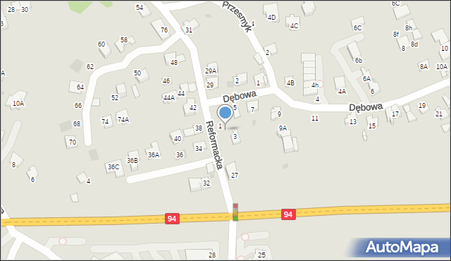 Wieliczka, Reformacka, 27a, mapa Wieliczka