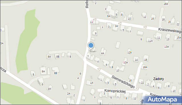 Wieliczka, Reformacka, 7A, mapa Wieliczka