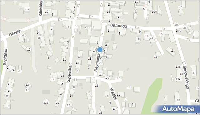 Wieliczka, Reymonta Władysława, 10, mapa Wieliczka