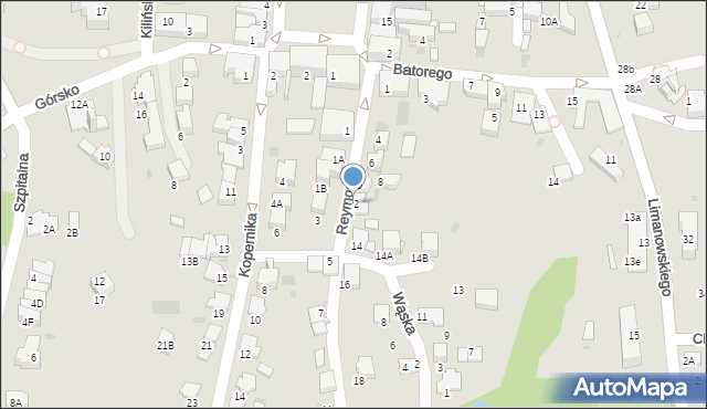 Wieliczka, Reymonta Władysława, 12, mapa Wieliczka