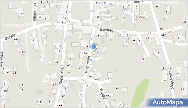 Wieliczka, Reymonta Władysława, 6, mapa Wieliczka