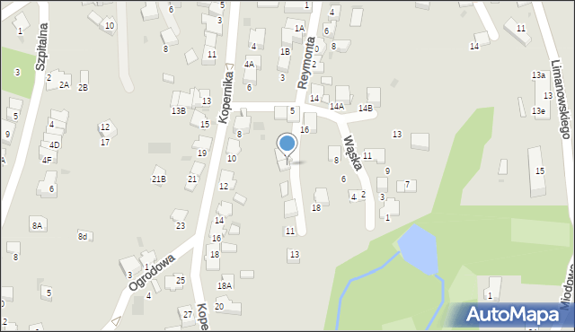 Wieliczka, Reymonta Władysława, 9, mapa Wieliczka