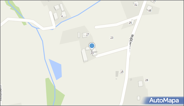 Wilamowice, Rekreacyjna, 21, mapa Wilamowice