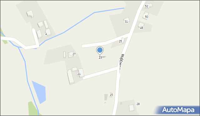 Wilamowice, Rekreacyjna, 23, mapa Wilamowice