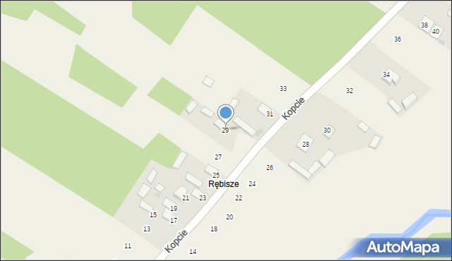 Wilcza Wola, Rębisze, 29, mapa Wilcza Wola