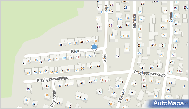 Władysławowo, Reja Mikołaja, 3, mapa Władysławowo