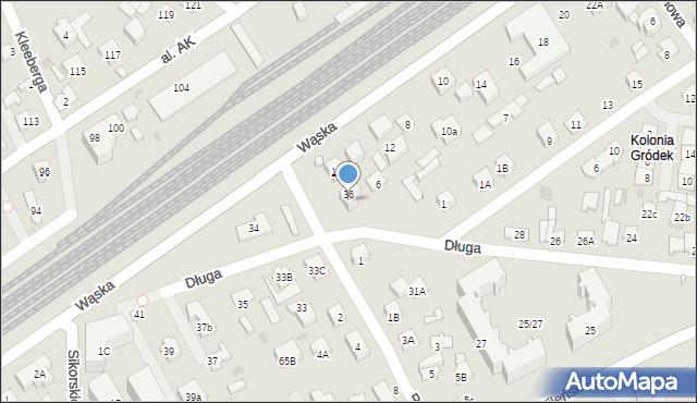 Wołomin, Reja Mikołaja, 1c, mapa Wołomin