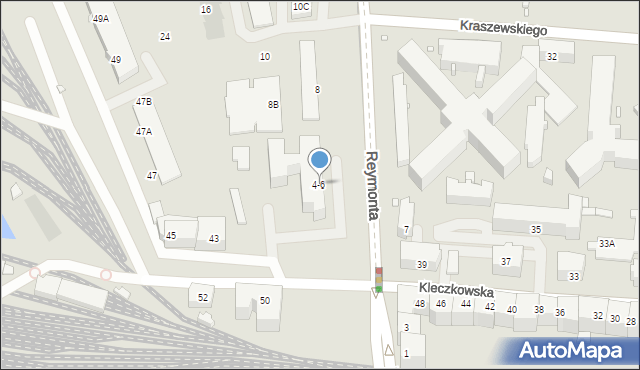 Wrocław, Reymonta Władysława, 4-6, mapa Wrocławia