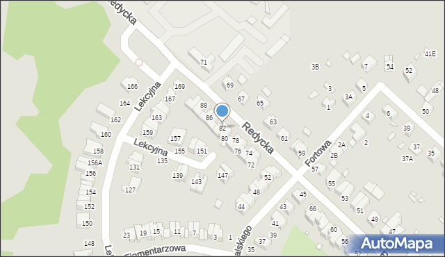 Wrocław, Redycka, 82, mapa Wrocławia