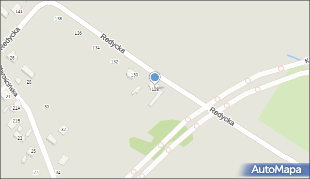 Wrocław, Redycka, 128, mapa Wrocławia