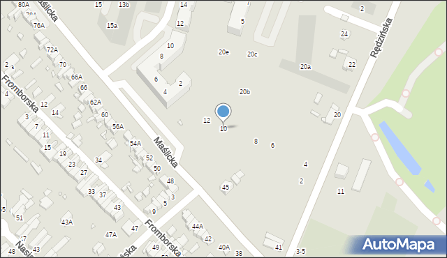 Wrocław, Rędzińska, 10, mapa Wrocławia