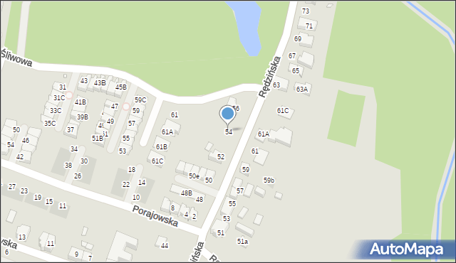 Wrocław, Rędzińska, 54, mapa Wrocławia
