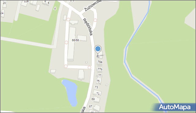 Wrocław, Rędzińska, 81, mapa Wrocławia