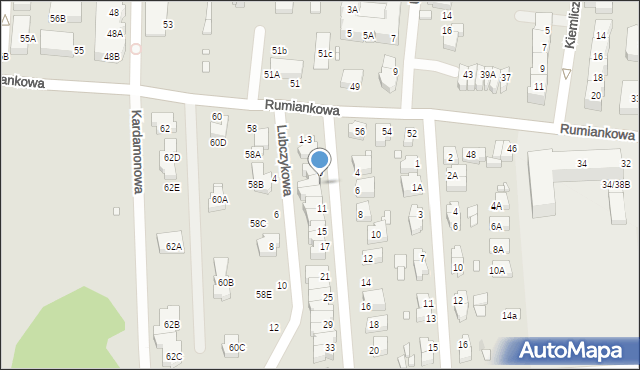 Wrocław, Rezedowa, 7, mapa Wrocławia