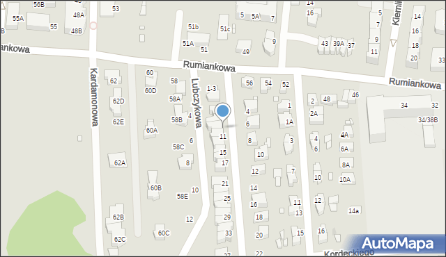 Wrocław, Rezedowa, 9, mapa Wrocławia