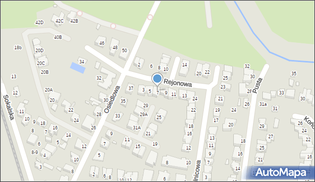 Wrocław, Rejonowa, 7, mapa Wrocławia