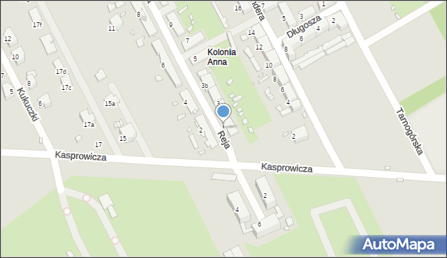 Zabrze, Reja Mikołaja, 1, mapa Zabrza