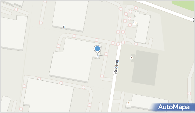 Zabrze, Redena Fryderyka Wilhelma, 3, mapa Zabrza