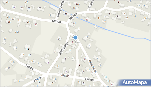 Żarki, Reymonta Władysława, 2, mapa Żarki