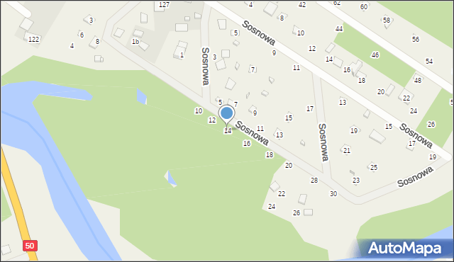 Zawiszyn, Rekreacyjna, 14, mapa Zawiszyn