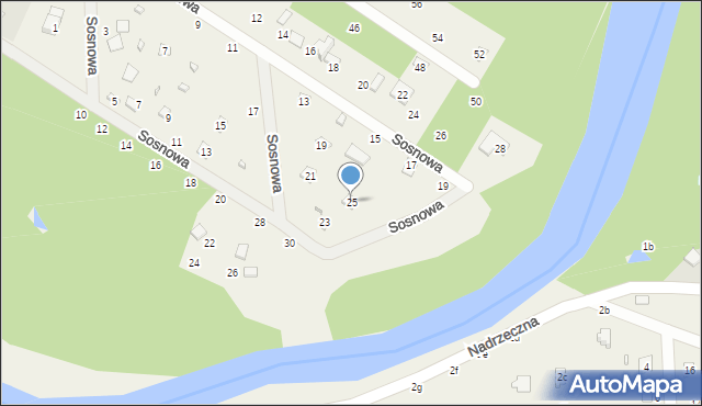 Zawiszyn, Rekreacyjna, 25, mapa Zawiszyn