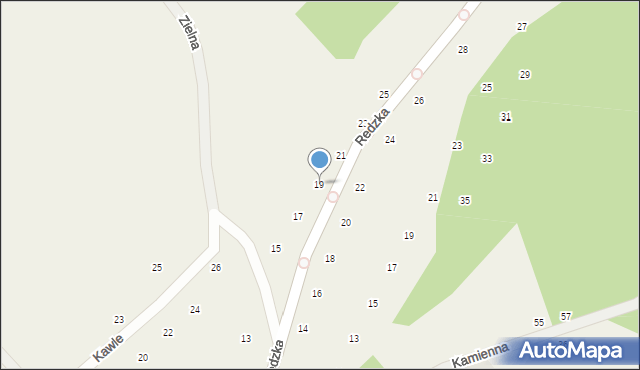 Zbychowo, Redzka, 19, mapa Zbychowo