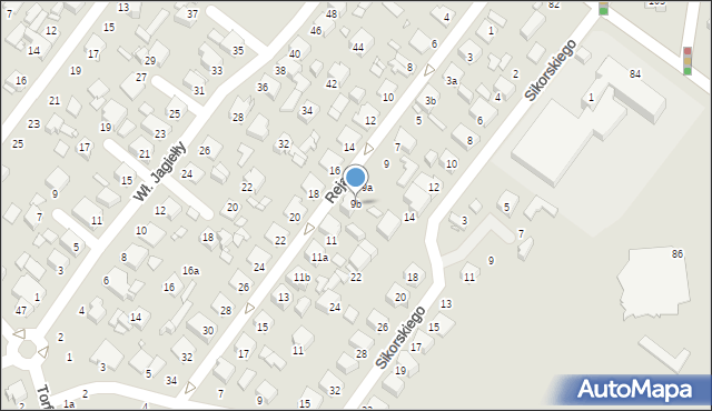 Zduńska Wola, Reja Mikołaja, 9b, mapa Zduńska Wola