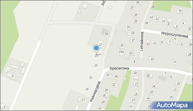 Zdziechów, Rekreacyjna, 25, mapa Zdziechów