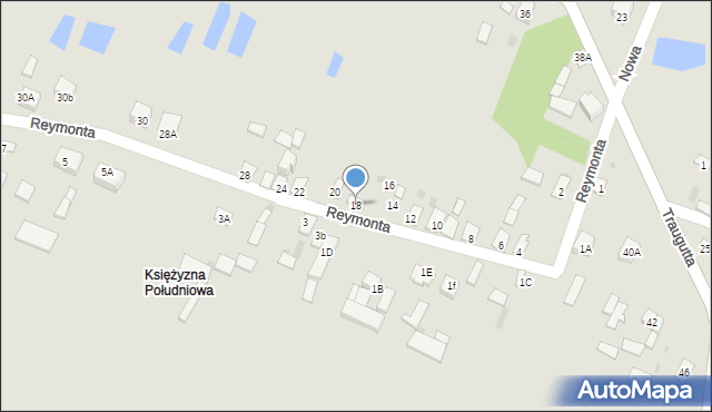 Żelechów, Reymonta Władysława, 18, mapa Żelechów