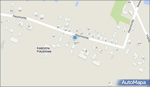 Żelechów, Reymonta Władysława, 1D, mapa Żelechów