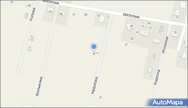 Żerkowice, Rędzińska, 8, mapa Żerkowice