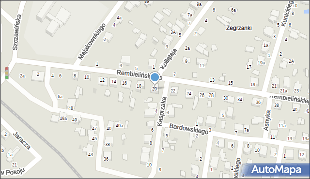 Zgierz, Rembielińskiego Rajmunda, 20, mapa Zgierz