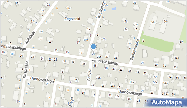 Zgierz, Rembielińskiego Rajmunda, 21, mapa Zgierz