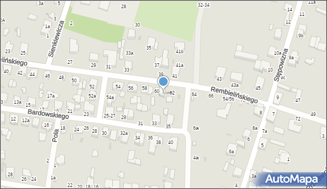 Zgierz, Rembielińskiego Rajmunda, 60a, mapa Zgierz