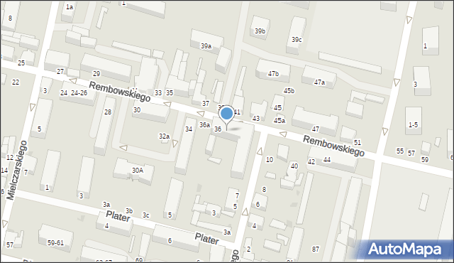 Zgierz, Rembowskiego Szczepana, ks., 38, mapa Zgierz