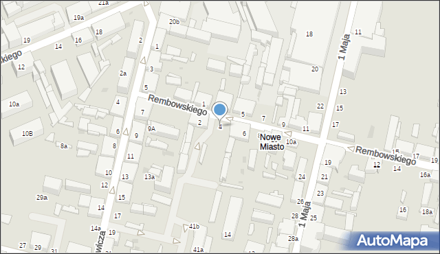 Zgierz, Rembowskiego Szczepana, ks., 4, mapa Zgierz