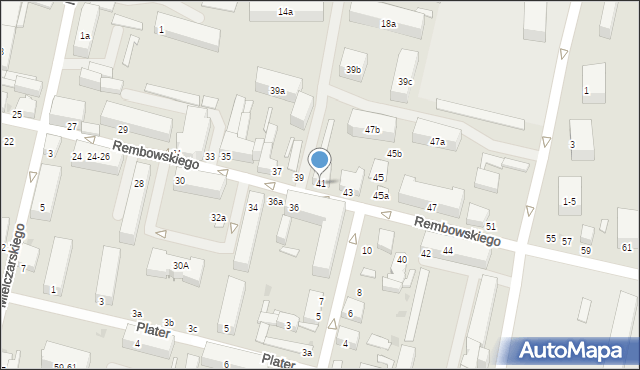 Zgierz, Rembowskiego Szczepana, ks., 41, mapa Zgierz