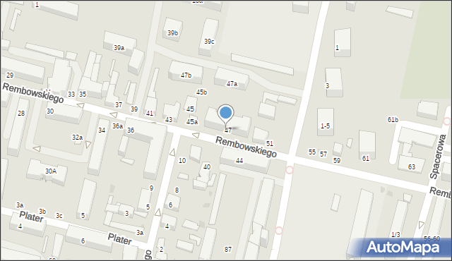Zgierz, Rembowskiego Szczepana, ks., 47-49, mapa Zgierz
