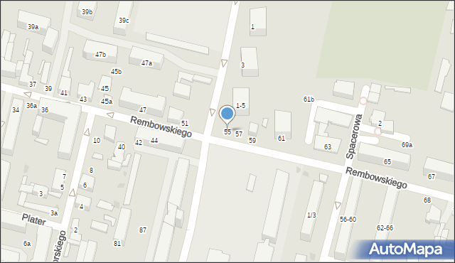 Zgierz, Rembowskiego Szczepana, ks., 55, mapa Zgierz