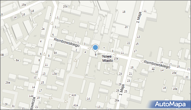 Zgierz, Rembowskiego Szczepana, ks., 6, mapa Zgierz