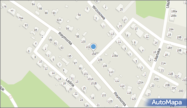 Zgorzelec, Reymonta Władysława, 104, mapa Zgorzelec