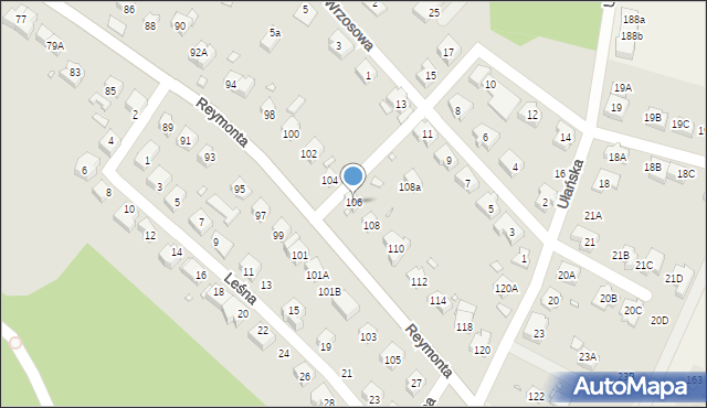 Zgorzelec, Reymonta Władysława, 106, mapa Zgorzelec