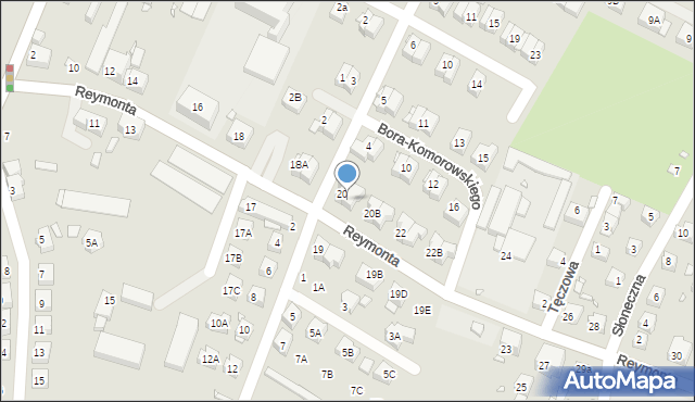 Zgorzelec, Reymonta Władysława, 20A, mapa Zgorzelec
