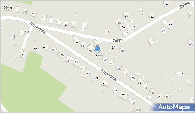 Zgorzelec, Reymonta Władysława, 70, mapa Zgorzelec